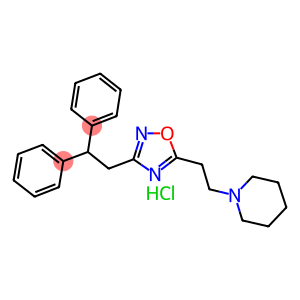 1-[2-[3-(2,2-diphenylethyl)-1,2,4-oxadiazol-5-yl]ethyl]piperidine, monohydrochloride