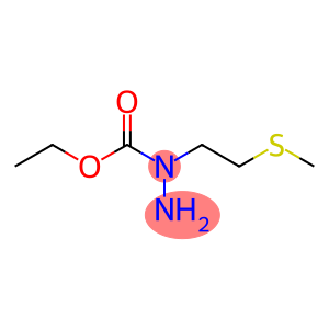 Carbazic  acid,  2-[2-(methylthio)ethyl]-,  ethyl  ester  (6CI)