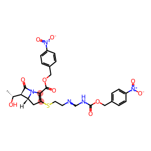 (4R,5S,6S)-4-NITROBENZYL-3-[[(3S,5S)-5-[(DIMETHYLAMINO)CARBONYL]-1-[[(4-NITROBENZYL)OXY] CARBONYL]-3-PYRROLIDINYL]THIO]-6-[(1R)-1-HYDROXYETHYL]-4-METHYL-7-OXO-1-AZABICYCLO[3,2,0] HEPT-2-ENE-2-CARBOXYLATE