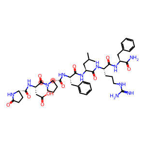PGLU-ASP-PRO-PHE-LEU-ARG-PHE-NH2