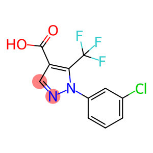 1-(3-chlorophenyl)-5-(trifluoromethyl)-4-pyrazolecarboxylic acid
