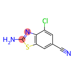 6-Benzothiazolecarbonitrile, 2-amino-4-chloro-