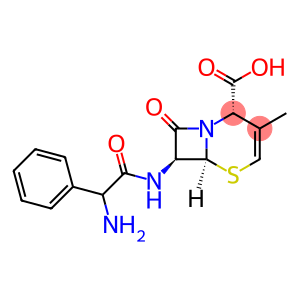 5-Thia-1-azabicyclo[4.2.0]oct-3-ene-2-carboxylic acid, 7-[(aminophenylacetyl)amino]-3-methyl-8-oxo-, [2S-[2α,6α,7β(S*)]]-