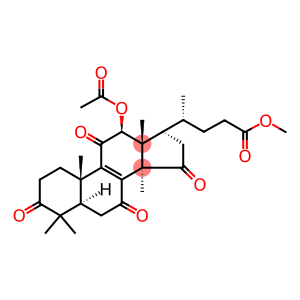 Chol-8-en-24-oic acid, 12-(acetyloxy)-4,4,14-trimethyl-3,7,11,15-tetraoxo-, methyl ester, (5α,12β)-