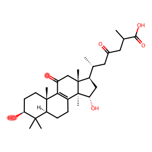 3β,15α-Dihydroxy-11,23-dioxo-5α-lanost-8-en-26-oic acid