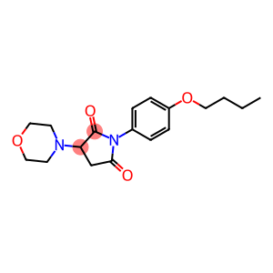 1-(4-butoxyphenyl)-3-(4-morpholinyl)-2,5-pyrrolidinedione