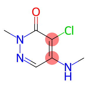 3(2H)-Pyridazinone,  4-chloro-2-methyl-5-(methylamino)-