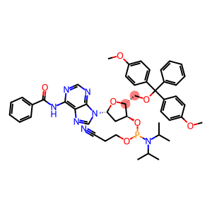 5'-O-(4,4'-二甲氧基三苯基)-N6-苯甲酰基-2'-脱氧腺苷-3'-(2-氰乙基-N,N-二异丙基)亚磷酰胺