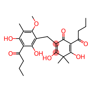 2-[[2,4-Dihydroxy-6-methoxy-5-methyl-3-(1-oxobutyl)phenyl]methyl]-3,5-dihydroxy-4,4-dimethyl-6-(1-oxobutyl)-2,5-cyclohexadien-1-one