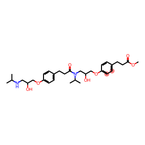 methyl 3-(4-(2-hydroxy-3-(3-(4-(2-hydroxy-3-(isopropylamino) propoxy)phenyl)-N-isopropylpropanamido)propoxy)phenyl)propanoate