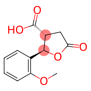 3-Furancarboxylic acid, tetrahydro-2-(2-methoxyphenyl)-5-oxo-, (2R,3R)-rel-