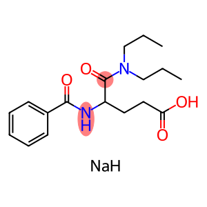 4-BENZOYLAMINO-5-DIPROPYLAMINO-5-OXOPENTANOIC ACID SODIUM