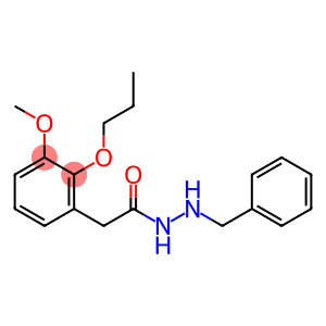 (3-Methoxy-2-propoxyphenyl)acetic acid 2-benzylhydrazide