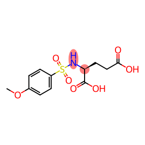 N-(4'-methoxybenzenesulphonyl)-L-glutamic acid