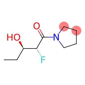 Pyrrolidine, 1-(2-fluoro-3-hydroxy-1-oxopentyl)-, (R*,R*)- (9CI)