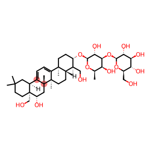 (4R)-16β,23,28-Trihydroxy-9,11,12,13-tetradehydrooleanan-3β-yl]3-O-(β-D-glucopyranosyl)-6-deoxy-β-D-galactopyranoside