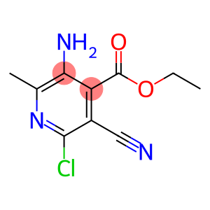 3-氨基-6-氯-5-氰基-2-甲基异烟酸乙酯