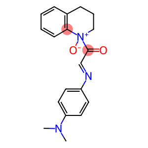 QUINOLINE, 1-[[[4-(DIMETHYLAMINO)PHENYL]IMINO]ACETYL]-1,2,3,4-TETRAHYDRO-, N-OXIDE