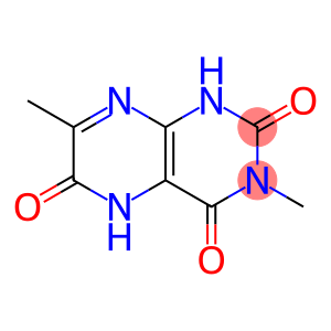 2,4,6(1H,3H,5H)-Pteridinetrione,  3,7-dimethyl-  (6CI)