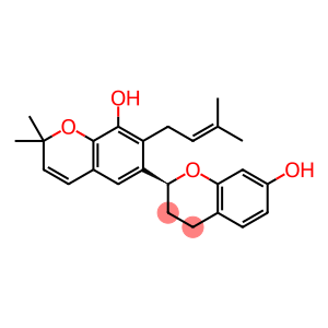 6-[(2S)-7-hydroxy-3,4-dihydro-2H-chromen-2-yl]-2,2-dimethyl-7-(3-methylbut-2-enyl)chromen-8-ol