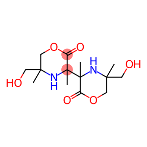 bis(3,5-dimethyl-5-hydroxymethyl-2-oxomorpholin-3-yl)