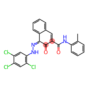 (4Z)-N-(2-methylphenyl)-3-oxo-4-[(2,4,5-trichlorophenyl)hydrazinylidene]naphthalene-2-carboxamide