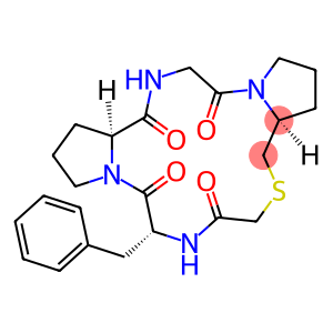 cyclo(glycyl-prolyl-psi(CH2S)-glycyl-phenylalanyl-prolyl)