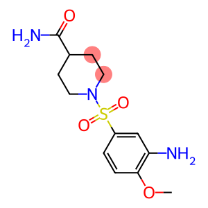 1-[(3-amino-4-methoxybenzene)sulfonyl]piperidine-4-carboxamide