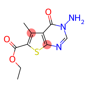 3-AMINO-5-METHYL-4-OXO-3,4-DIHYDRO-THIENO[2,3-D]PYRIMIDINE-6-CARBOXYLIC ACID ETHYL ESTER