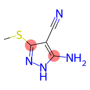 3-甲硫基-4-氰基-5-氨基-1H-吡唑