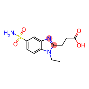 3-[5-(AMINOSULFONYL)-1-ETHYL-1H-BENZIMIDAZOL-2-YL]PROPANOIC ACID