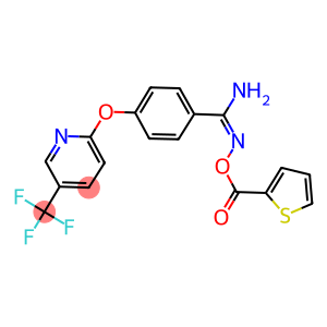 2-AMINO-1-AZA-2-(4-(5-(TRIFLUOROMETHYL)(2-PYRIDYLOXY))PHENYL)VINYL THIOPHENE-2-CARBOXYLATE