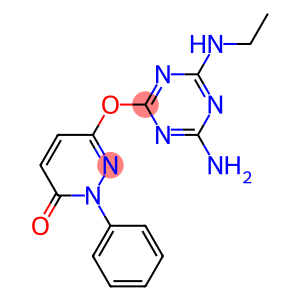 6-{[4-AMINO-6-(ETHYLAMINO)-1,3,5-TRIAZIN-2-YL]OXY}-2-PHENYLPYRIDAZIN-3(2H)-ONE