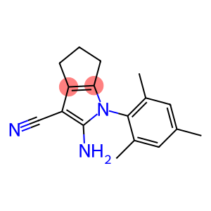 2-AMINO-1-(2,4,6-TRIMETHYL-PHENYL)-1,4,5,6-TETRAHYDRO-CYCLOPENTA[B]PYRROLE-3-CARBONITRILE