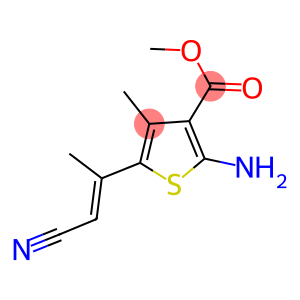 2-AMINO-5-(2-CYANO-1-METHYL-VINYL)-4-METHYL-THIOPHENE-3-CARBOXYLIC ACID METHYL ESTER