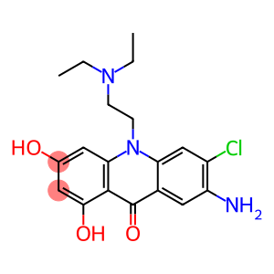 7-amino-6-chloro-10-(N,N--diethylaminoethyl)-1,3-dihydroxyacridin-9-one