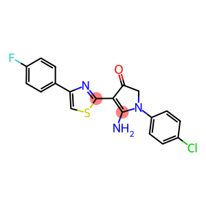 5-AMINO-1-(4-CHLORO-PHENYL)-4-[4-(4-FLUORO-PHENYL)-THIAZOL-2-YL]-1,2-DIHYDRO-PYRROL-3-ONE