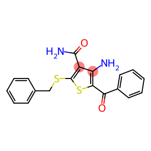 4-amino-5-benzoyl-2-(benzylthio)thiophene-3-carboxamide