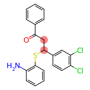 3-[(2-aminophenyl)thio]-3-(3,4-dichlorophenyl)-1-phenylpropan-1-one
