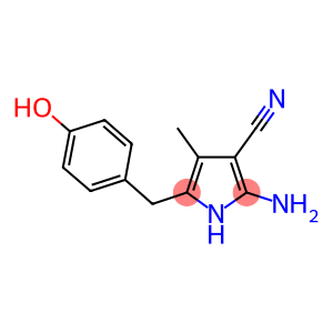 2-AMINO-5-(4-HYDROXYBENZYL)-4-METHYL-1H-PYRROLE-3-CARBONITRILE