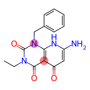 7-AMINO-1-BENZYL-3-ETHYL-1H,8H-PYRIDO[2,3-D]PYRIMIDINE-2,4,5-TRIONE