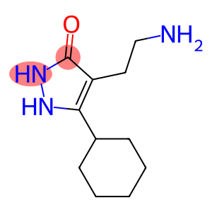 4-(2-AMINOETHYL)-5-CYCLOHEXYL-1,2-DIHYDRO-3H-PYRAZOL-3-ONE