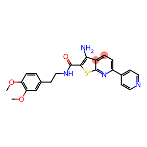 3-amino-N-(3,4-dimethoxyphenethyl)-6-(4-pyridinyl)thieno[2,3-b]pyridine-2-carboxamide