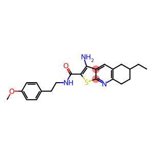 3-amino-6-ethyl-N-(4-methoxyphenethyl)-5,6,7,8-tetrahydrothieno[2,3-b]quinoline-2-carboxamide