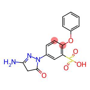 5-(3-amino-5-oxo-4,5-dihydro-1H-pyrazol-1-yl)-2-phenoxybenzene-1-sulfonic acid