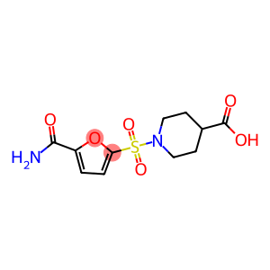 1-{[5-(aminocarbonyl)-2-furyl]sulfonyl}piperidine-4-carboxylic acid