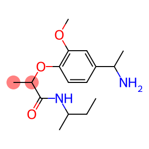 2-[4-(1-aminoethyl)-2-methoxyphenoxy]-N-(butan-2-yl)propanamide