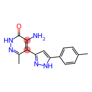 4-amino-6-methyl-5-[5-(4-methylphenyl)-1H-pyrazol-3-yl]-2,3-dihydropyridazin-3-one