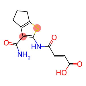 4-{[3-(aminocarbonyl)-5,6-dihydro-4H-cyclopenta[b]thien-2-yl]amino}-4-oxo-2-butenoic acid