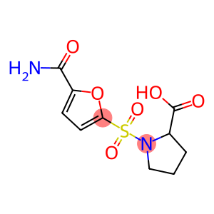 1-{[5-(aminocarbonyl)-2-furyl]sulfonyl}pyrrolidine-2-carboxylic acid